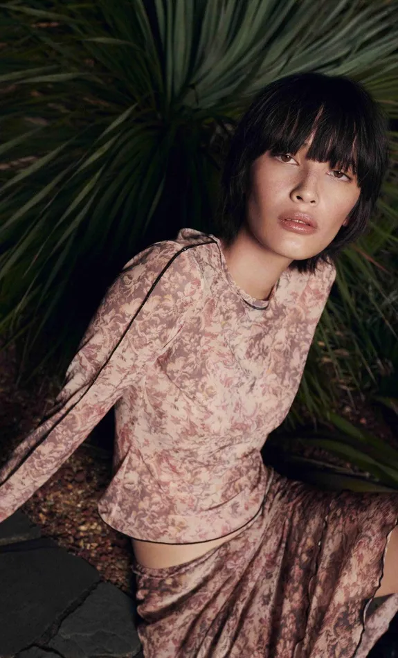 Woman Bec Bridge Long Sleeve FLORENTINE LONG SLEEVE TOP Versailles Floral Woman Bec Bridge Long Sleeve FLORENTINE LONG SLEEVE TOP Versailles Floral