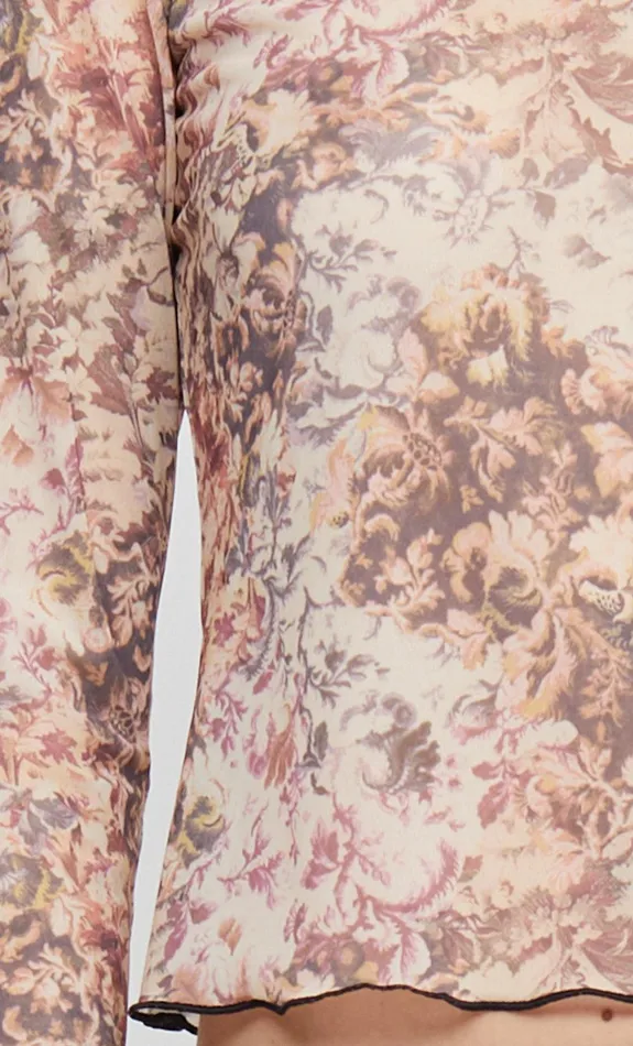 Woman Bec Bridge Long Sleeve FLORENTINE LONG SLEEVE TOP Versailles Floral Woman Bec Bridge Long Sleeve FLORENTINE LONG SLEEVE TOP Versailles Floral