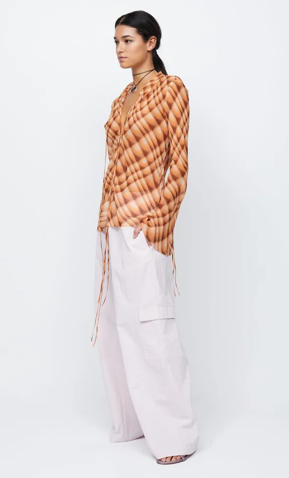 Woman Bec Bridge Long Sleeve FLORIA BLOUSE Golden Hour Check Woman Bec Bridge Long Sleeve FLORIA BLOUSE Golden Hour Check
