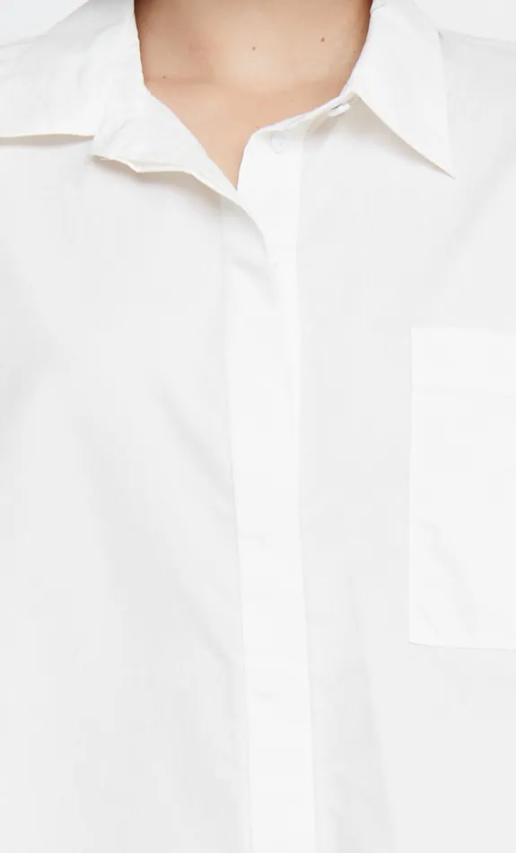 Woman Bec Bridge Long Sleeve KELZIERA OPEN BACK SHIRT White Woman Bec Bridge Long Sleeve KELZIERA OPEN BACK SHIRT White