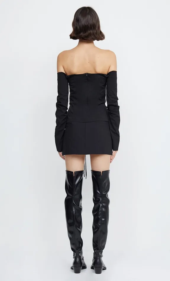 Woman Bec Bridge Long Sleeve ZELIE OFF SHOULDER TOP Black Woman Bec Bridge Long Sleeve ZELIE OFF SHOULDER TOP Black