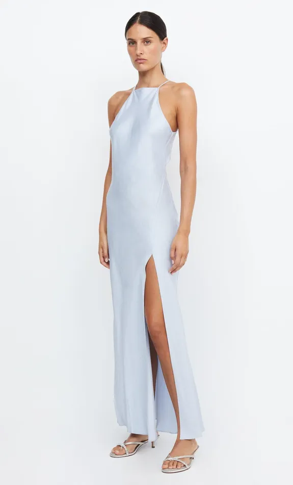 Woman Bec Bridge Maxi Dresses ADORE HALTER MAXI DRESS Dusty Blue Woman Bec Bridge Maxi Dresses ADORE HALTER MAXI DRESS Dusty Blue