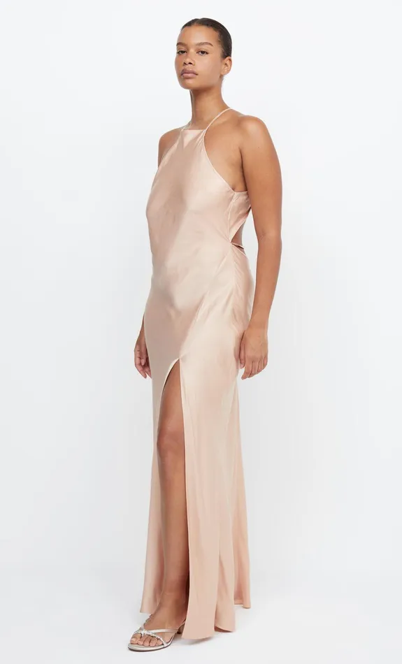 Woman Bec Bridge Maxi Dresses ADORE HALTER MAXI DRESS Rose Gold Woman Bec Bridge Maxi Dresses ADORE HALTER MAXI DRESS Rose Gold