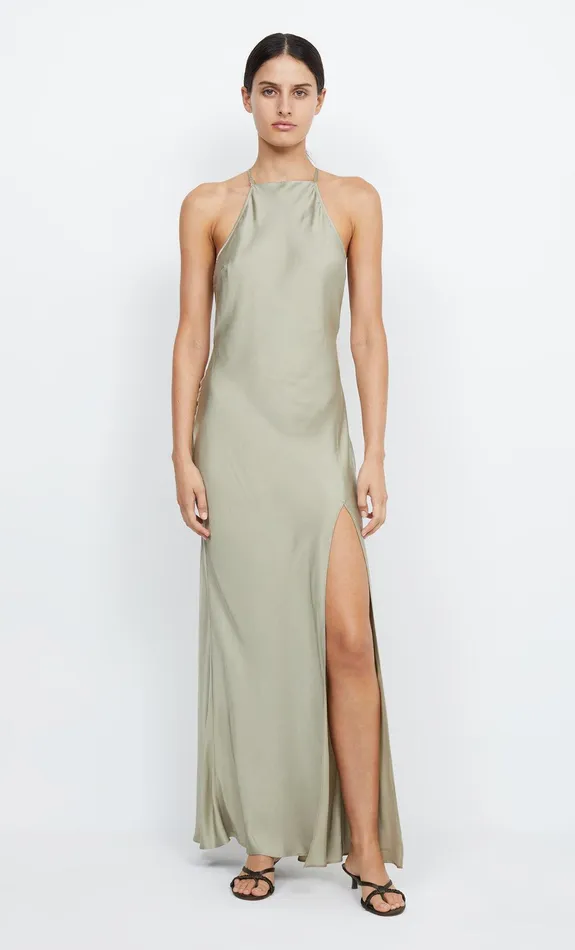 Woman Bec Bridge Maxi Dresses ADORE HALTER MAXI DRESS Sage