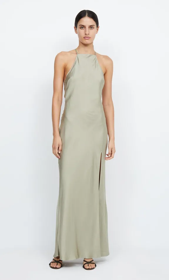 Woman Bec Bridge Maxi Dresses ADORE HALTER MAXI DRESS Sage Woman Bec Bridge Maxi Dresses ADORE HALTER MAXI DRESS Sage