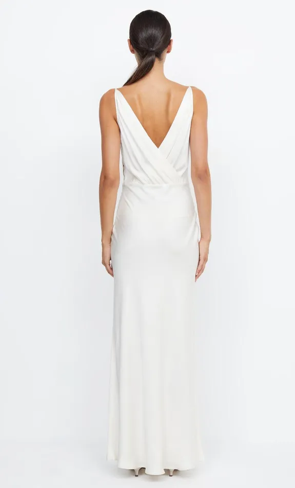 Woman Bec Bridge Maxi Dresses ADORE V MAXI DRESS Cream Woman Bec Bridge Maxi Dresses ADORE V MAXI DRESS Cream