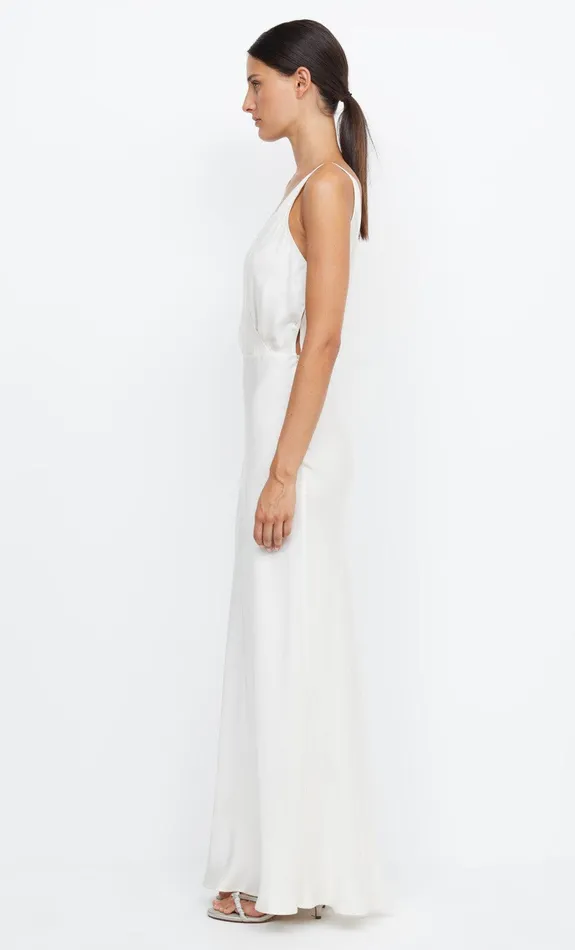 Woman Bec Bridge Maxi Dresses ADORE V MAXI DRESS Cream Woman Bec Bridge Maxi Dresses ADORE V MAXI DRESS Cream
