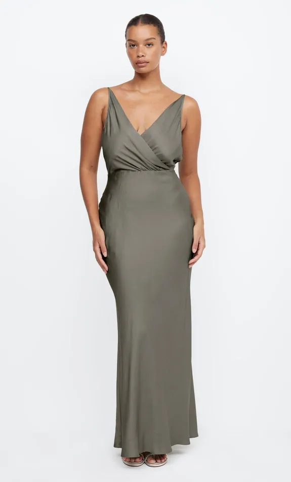 Woman Bec Bridge Maxi Dresses ADORE V MAXI DRESS Dark Willow