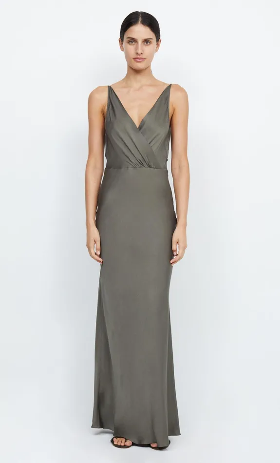 Woman Bec Bridge Maxi Dresses ADORE V MAXI DRESS Dark Willow Woman Bec Bridge Maxi Dresses ADORE V MAXI DRESS Dark Willow