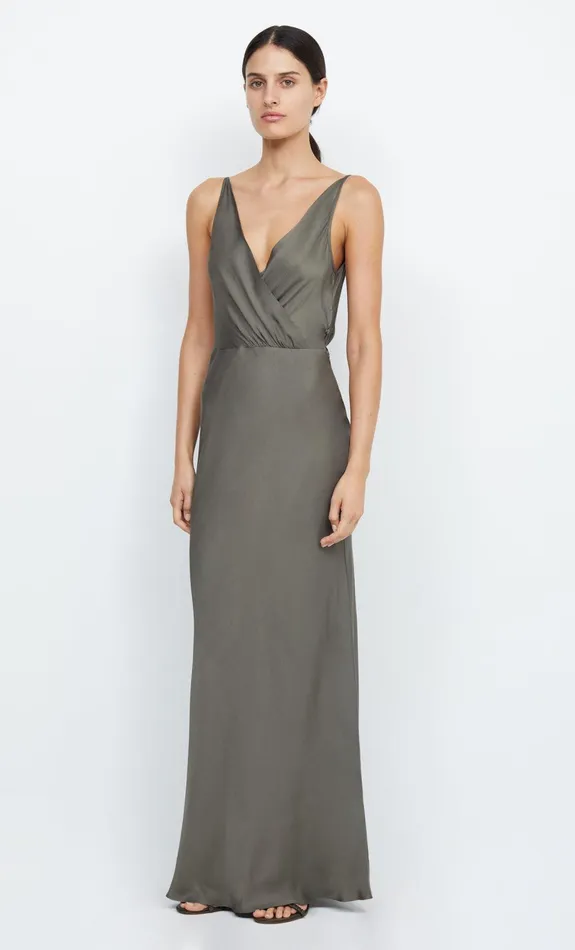 Woman Bec Bridge Maxi Dresses ADORE V MAXI DRESS Dark Willow Woman Bec Bridge Maxi Dresses ADORE V MAXI DRESS Dark Willow