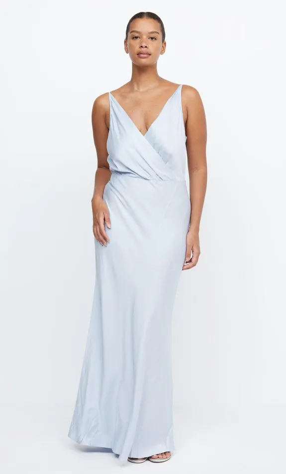 Woman Bec Bridge Maxi Dresses ADORE V MAXI DRESS Dusty Blue