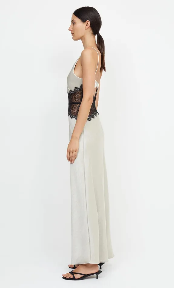 Woman Bec Bridge Maxi Dresses CAMILLE MAXI DRESS EcruBlack Woman Bec Bridge Maxi Dresses CAMILLE MAXI DRESS EcruBlack
