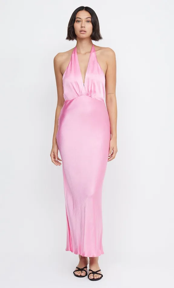 Woman Bec Bridge Maxi Dresses INDI HALTER MAXI DRESS Candy Pink