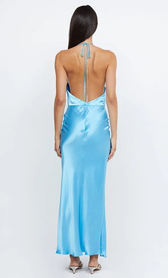 Woman Bec Bridge Maxi Dresses INDI HALTER MAXI DRESS Topaz Blue Woman Bec Bridge Maxi Dresses INDI HALTER MAXI DRESS Topaz Blue