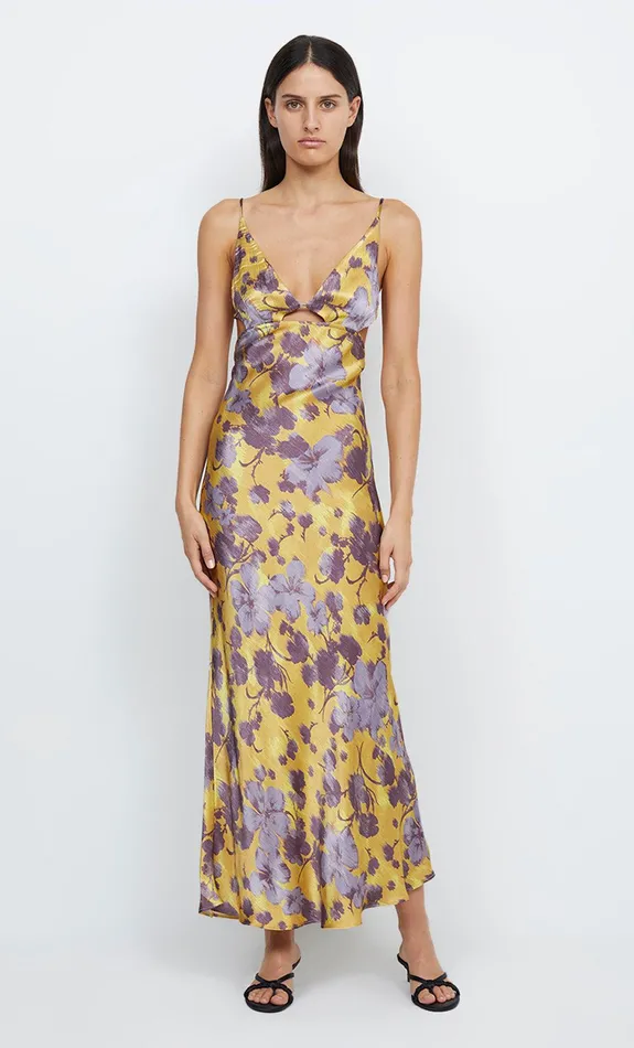 Woman Bec Bridge Maxi Dresses INDI STRAPPY MAXI DRESS Golden Violet