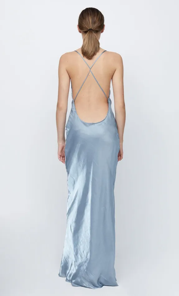 Woman Bec Bridge Maxi Dresses INDRA MAXI DRESS Steel Blue Woman Bec Bridge Maxi Dresses INDRA MAXI DRESS Steel Blue