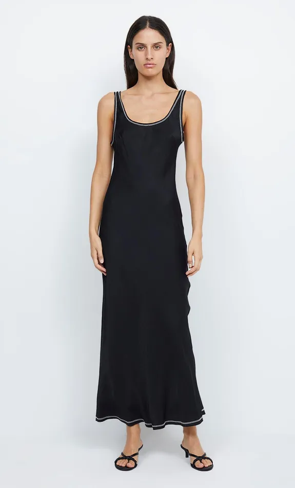 Woman Bec Bridge Maxi Dresses KAI SCOOP NECK MAXI DRESS BlackWhite