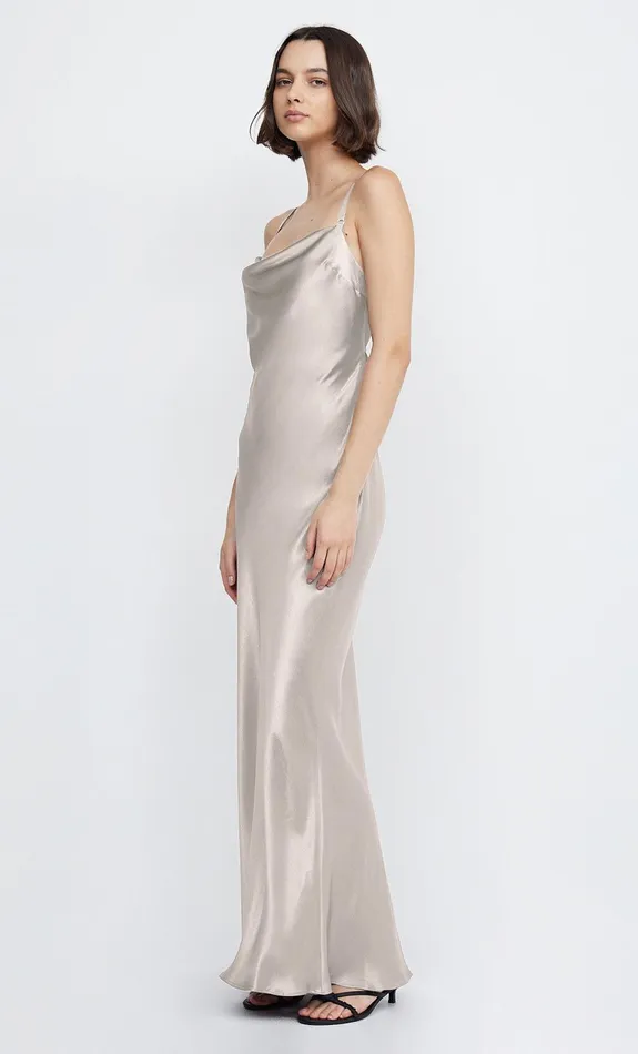 Woman Bec Bridge Maxi Dresses MALIA MAXI DRESS Smoke Taupe Woman Bec Bridge Maxi Dresses MALIA MAXI DRESS Smoke Taupe