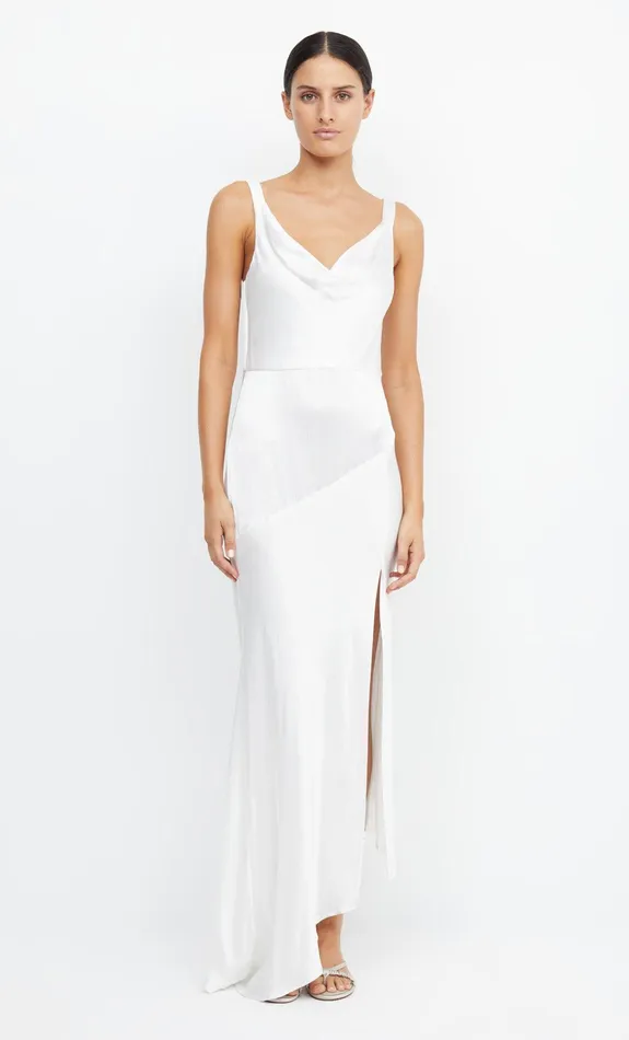 Woman Bec Bridge Maxi Dresses MOON DANCE COWL DRESS Ivory