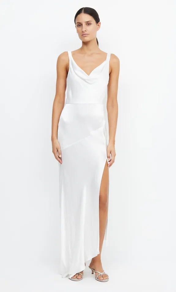 Woman Bec Bridge Maxi Dresses MOON DANCE COWL DRESS Ivory Woman Bec Bridge Maxi Dresses MOON DANCE COWL DRESS Ivory