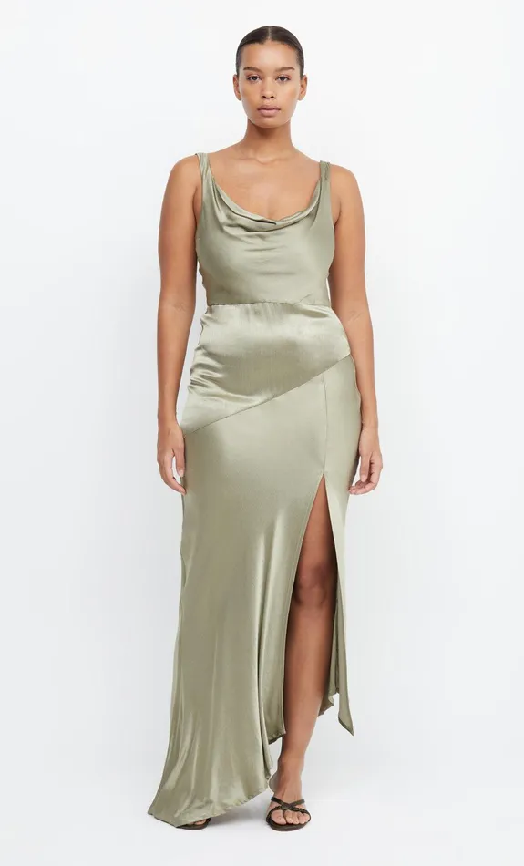 Woman Bec Bridge Maxi Dresses MOON DANCE COWL DRESS Sage