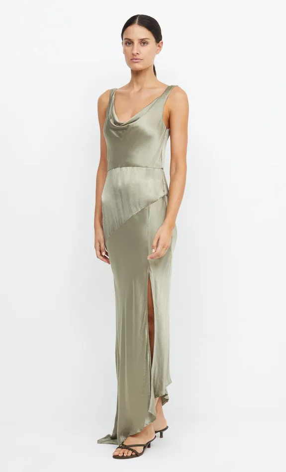 Woman Bec Bridge Maxi Dresses MOON DANCE COWL DRESS Sage Woman Bec Bridge Maxi Dresses MOON DANCE COWL DRESS Sage