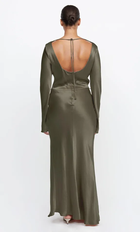 Woman Bec Bridge Maxi Dresses MOON DANCE LONG SLEEVE MAXI DRESS Dark Willow Woman Bec Bridge Maxi Dresses MOON DANCE LONG SLEEVE MAXI DRESS Dark Willow