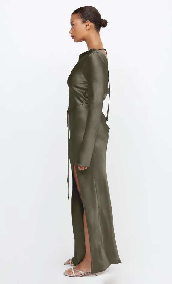 Woman Bec Bridge Maxi Dresses MOON DANCE LONG SLEEVE MAXI DRESS Dark Willow Woman Bec Bridge Maxi Dresses MOON DANCE LONG SLEEVE MAXI DRESS Dark Willow