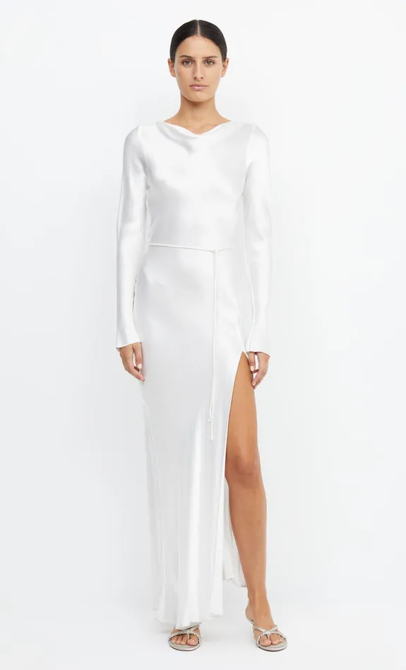 Woman Bec Bridge Maxi Dresses MOON DANCE LONG SLEEVE MAXI DRESS Ivory