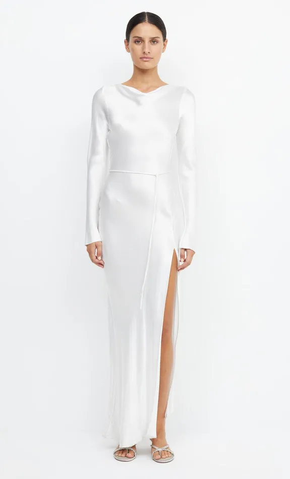 Woman Bec Bridge Maxi Dresses MOON DANCE LONG SLEEVE MAXI DRESS Ivory Woman Bec Bridge Maxi Dresses MOON DANCE LONG SLEEVE MAXI DRESS Ivory