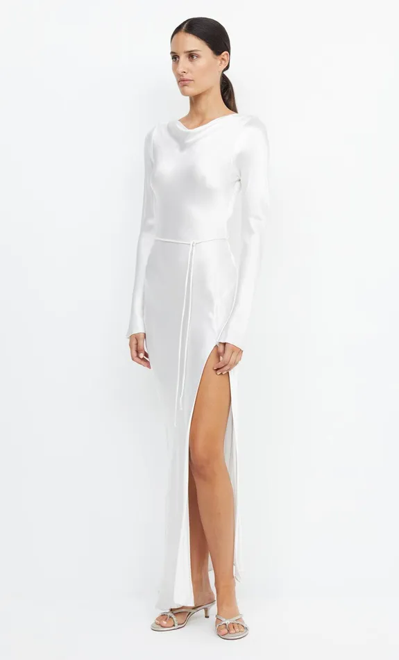 Woman Bec Bridge Maxi Dresses MOON DANCE LONG SLEEVE MAXI DRESS Ivory Woman Bec Bridge Maxi Dresses MOON DANCE LONG SLEEVE MAXI DRESS Ivory