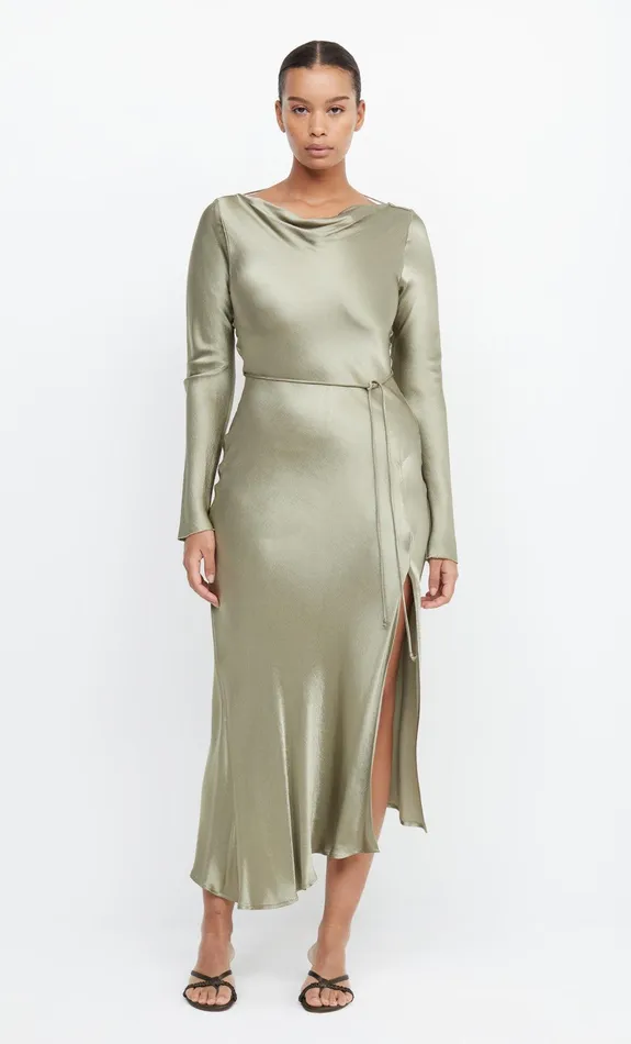 Woman Bec Bridge Maxi Dresses MOON DANCE LONG SLEEVE MAXI DRESS Sage