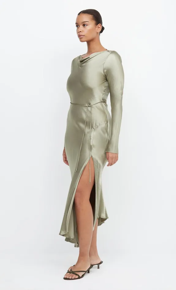 Woman Bec Bridge Maxi Dresses MOON DANCE LONG SLEEVE MAXI DRESS Sage Woman Bec Bridge Maxi Dresses MOON DANCE LONG SLEEVE MAXI DRESS Sage