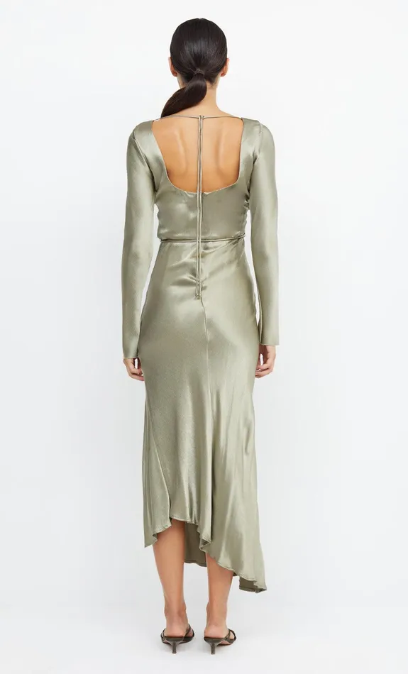Woman Bec Bridge Maxi Dresses MOON DANCE LONG SLEEVE MAXI DRESS Sage Woman Bec Bridge Maxi Dresses MOON DANCE LONG SLEEVE MAXI DRESS Sage