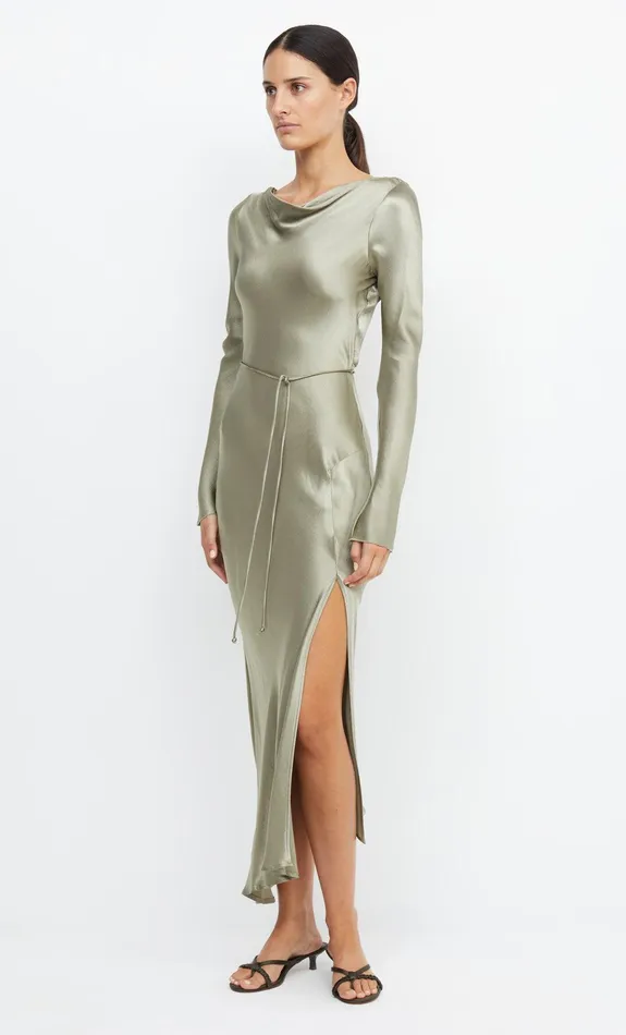 Woman Bec Bridge Maxi Dresses MOON DANCE LONG SLEEVE MAXI DRESS Sage Woman Bec Bridge Maxi Dresses MOON DANCE LONG SLEEVE MAXI DRESS Sage