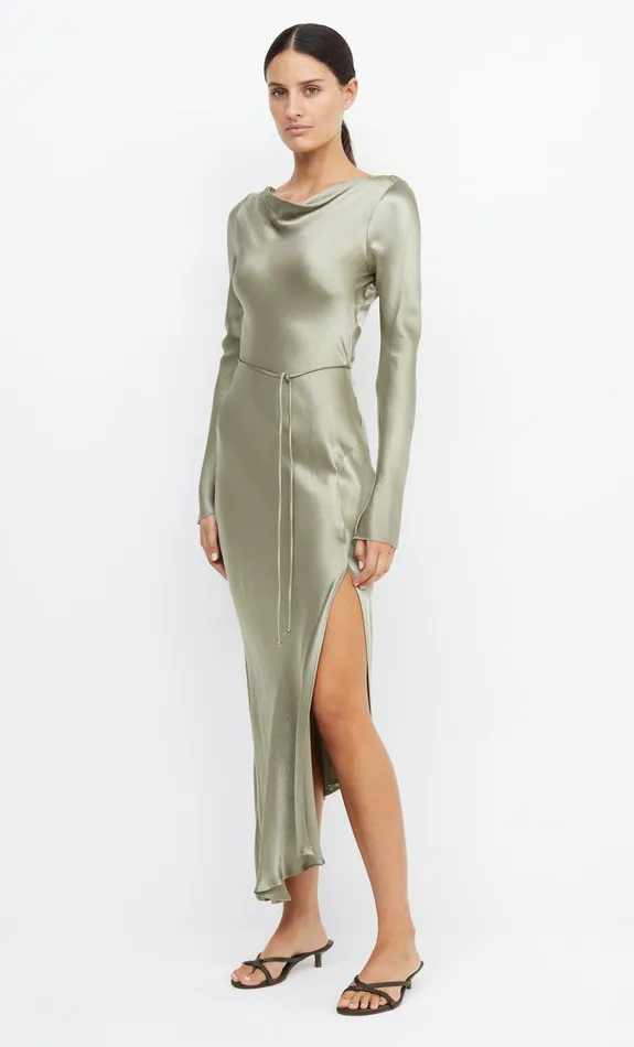 Woman Bec Bridge Maxi Dresses MOON DANCE LONG SLEEVE MAXI DRESS Sage Woman Bec Bridge Maxi Dresses MOON DANCE LONG SLEEVE MAXI DRESS Sage