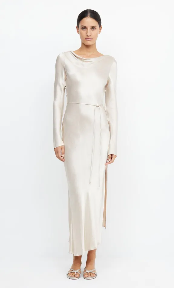 Woman Bec Bridge Maxi Dresses MOON DANCE LONG SLEEVE MAXI DRESS Sand