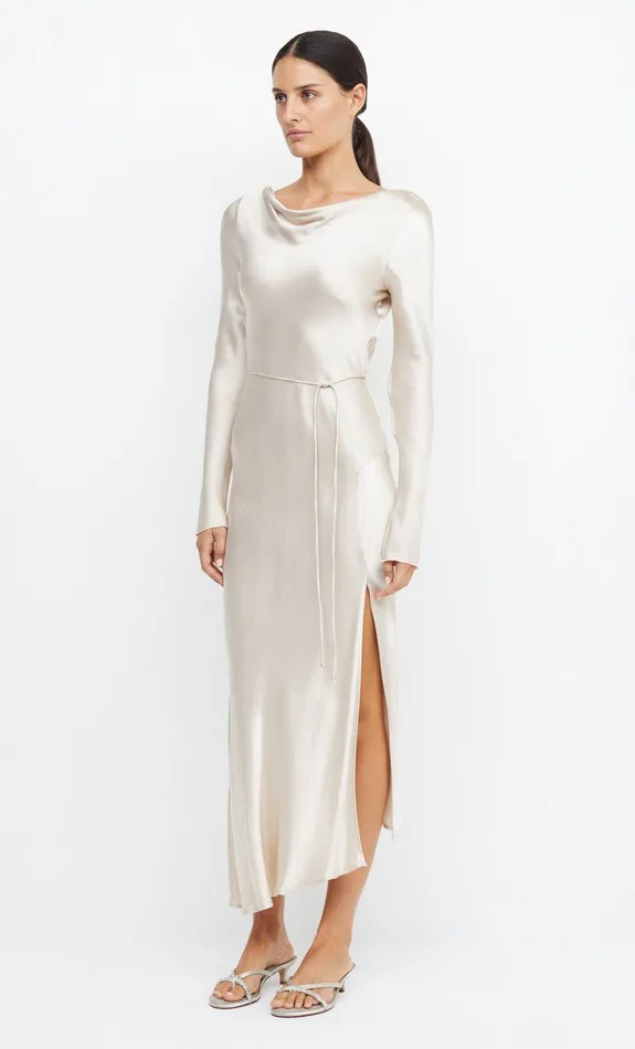 Woman Bec Bridge Maxi Dresses MOON DANCE LONG SLEEVE MAXI DRESS Sand Woman Bec Bridge Maxi Dresses MOON DANCE LONG SLEEVE MAXI DRESS Sand