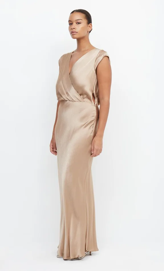 Woman Bec Bridge Maxi Dresses MOON DANCE MAXI DRESS Golden Woman Bec Bridge Maxi Dresses MOON DANCE MAXI DRESS Golden