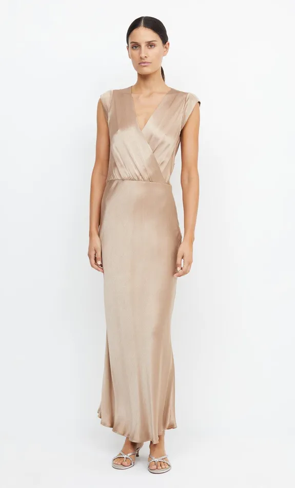 Woman Bec Bridge Maxi Dresses MOON DANCE MAXI DRESS Golden Woman Bec Bridge Maxi Dresses MOON DANCE MAXI DRESS Golden