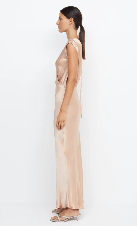 Woman Bec Bridge Maxi Dresses MOON DANCE MAXI DRESS Rose Gold Woman Bec Bridge Maxi Dresses MOON DANCE MAXI DRESS Rose Gold