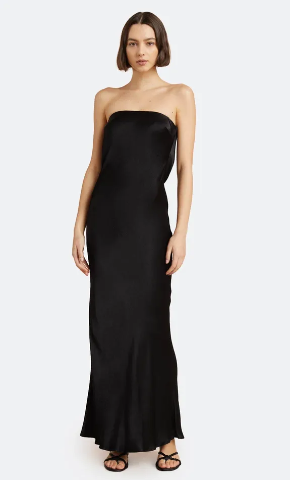 Woman Bec Bridge Maxi Dresses MOON DANCE STRAPLESS DRESS Black