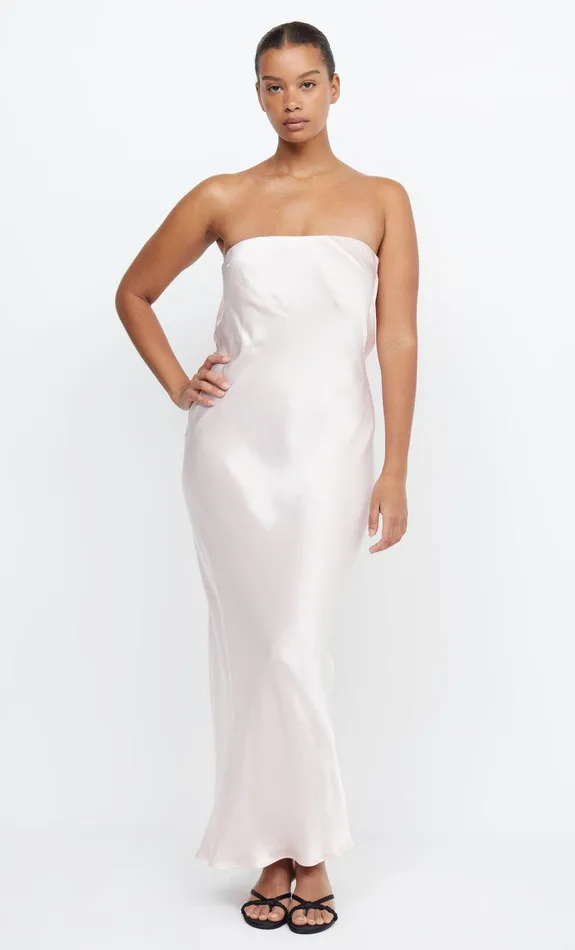 Woman Bec Bridge Maxi Dresses MOON DANCE STRAPLESS DRESS Blush Woman Bec Bridge Maxi Dresses MOON DANCE STRAPLESS DRESS Blush