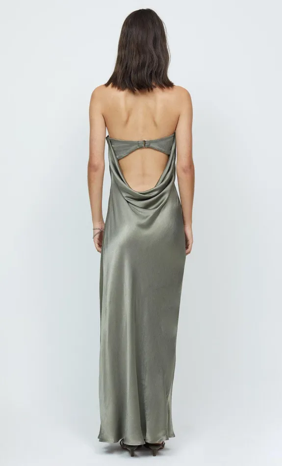 Woman Bec Bridge Maxi Dresses MOON DANCE STRAPLESS DRESS Dark Olive Woman Bec Bridge Maxi Dresses MOON DANCE STRAPLESS DRESS Dark Olive