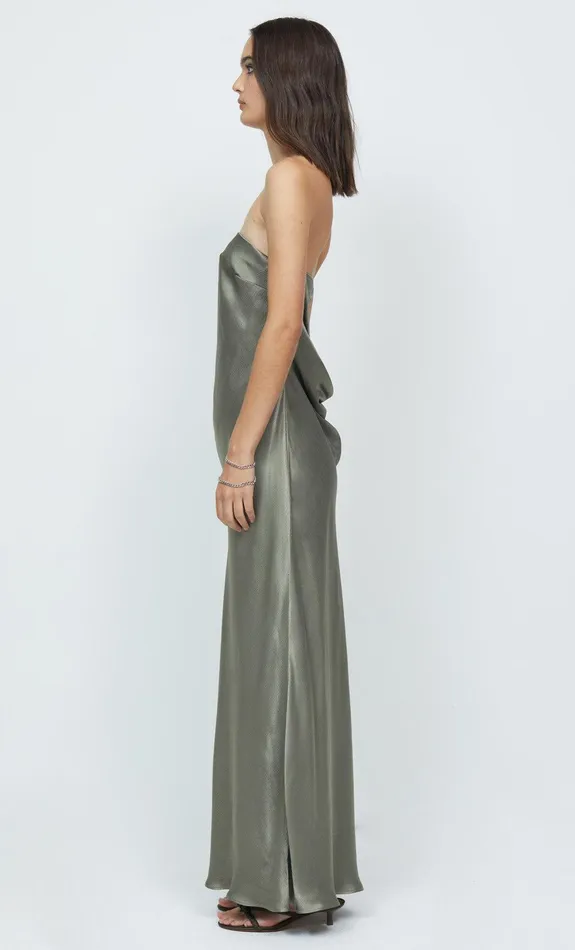 Woman Bec Bridge Maxi Dresses MOON DANCE STRAPLESS DRESS Dark Olive Woman Bec Bridge Maxi Dresses MOON DANCE STRAPLESS DRESS Dark Olive