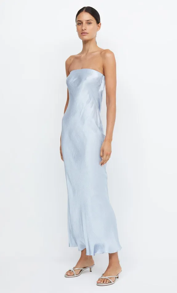 Woman Bec Bridge Maxi Dresses MOON DANCE STRAPLESS DRESS Dusty Blue Woman Bec Bridge Maxi Dresses MOON DANCE STRAPLESS DRESS Dusty Blue