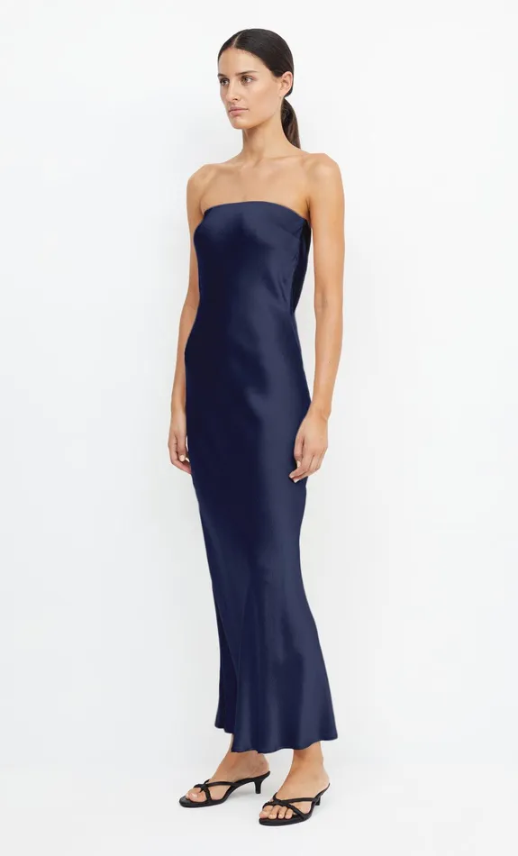 Woman Bec Bridge Maxi Dresses MOON DANCE STRAPLESS DRESS Ink Woman Bec Bridge Maxi Dresses MOON DANCE STRAPLESS DRESS Ink