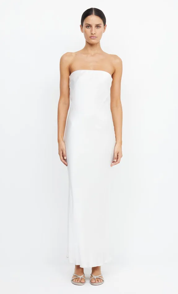 Woman Bec Bridge Maxi Dresses MOON DANCE STRAPLESS DRESS Ivory