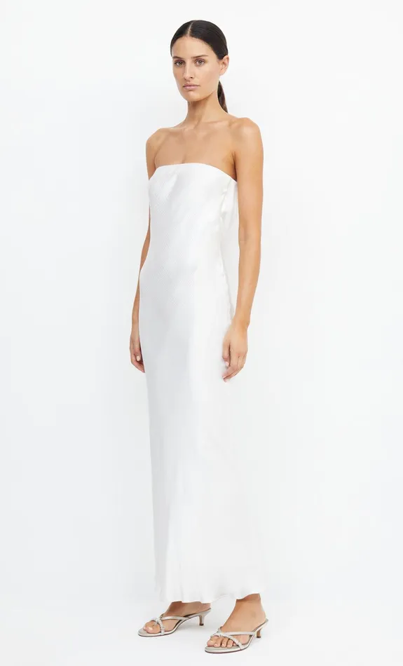 Woman Bec Bridge Maxi Dresses MOON DANCE STRAPLESS DRESS Ivory Woman Bec Bridge Maxi Dresses MOON DANCE STRAPLESS DRESS Ivory