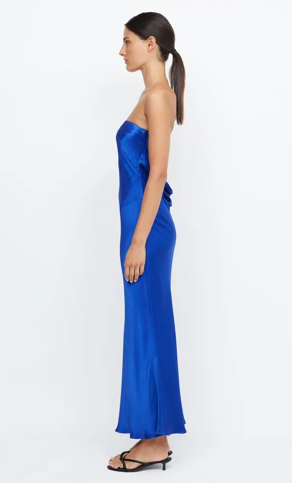 Woman Bec Bridge Maxi Dresses MOON DANCE STRAPLESS DRESS Mediterranean Blue Woman Bec Bridge Maxi Dresses MOON DANCE STRAPLESS DRESS Mediterranean Blue